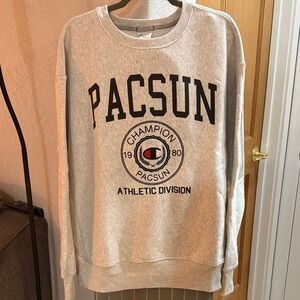 PacSun Athletic Division Gray Crewneck Sweater